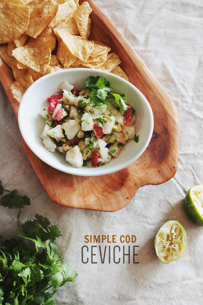 simple cod ceviche almost makes perfect