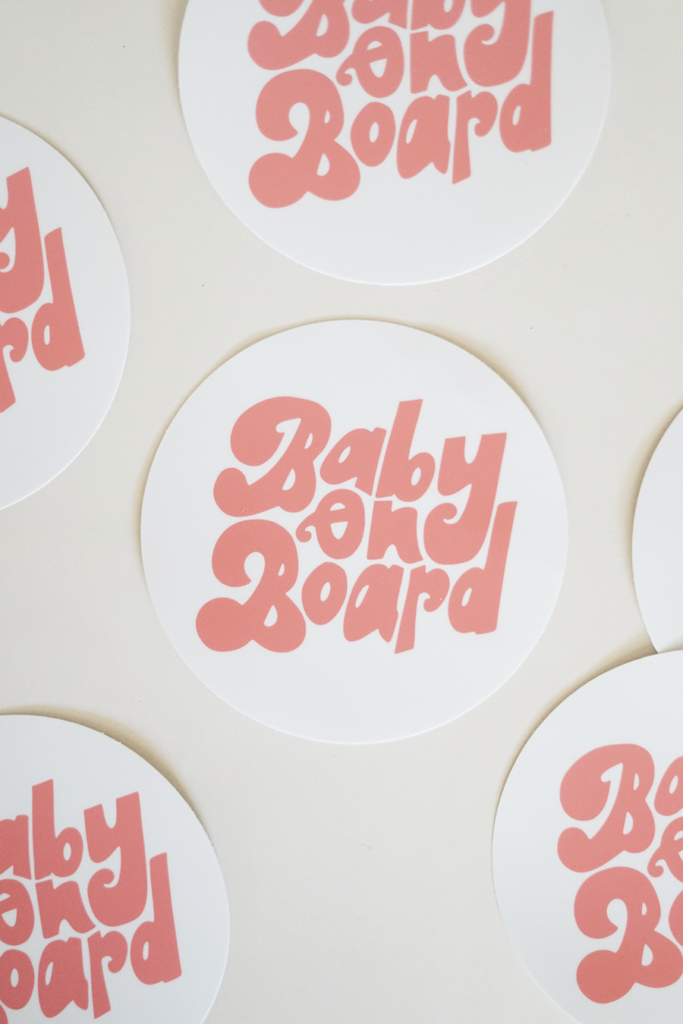 baby on board sticker - almost makes perfect