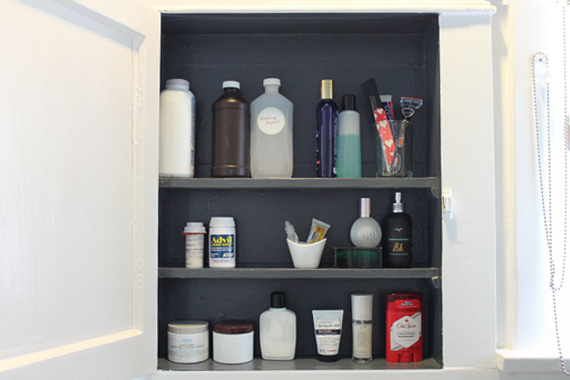 Pretty Medicine Cabinet Makeover