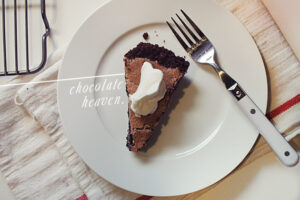 eating this: chocolate chess pie