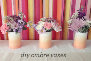 making this: diy ombre vases (from coffee cans)