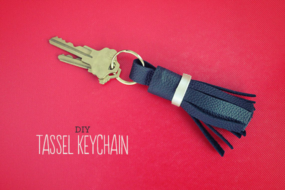 making this: leather tassel keychain – almost makes perfect