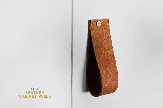 MICROTREND, DIY leather handles and pulls for home decor