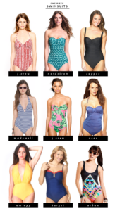 roundup : one-piece swimsuits