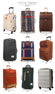 roundup : rolling suitcases