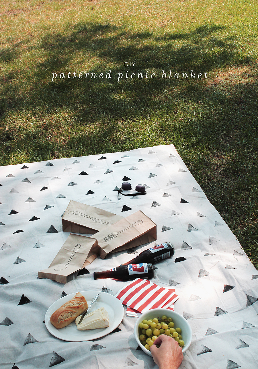 Patterned on sale picnic blanket