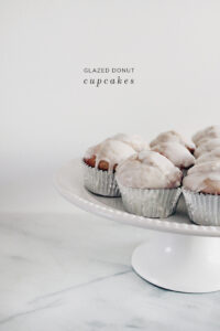 glazed donut cupcakes