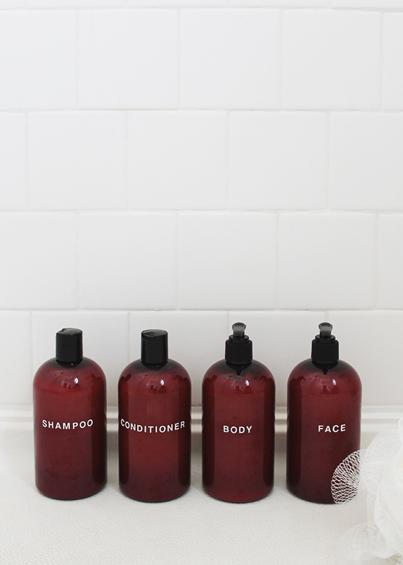 shampoo bottles diy