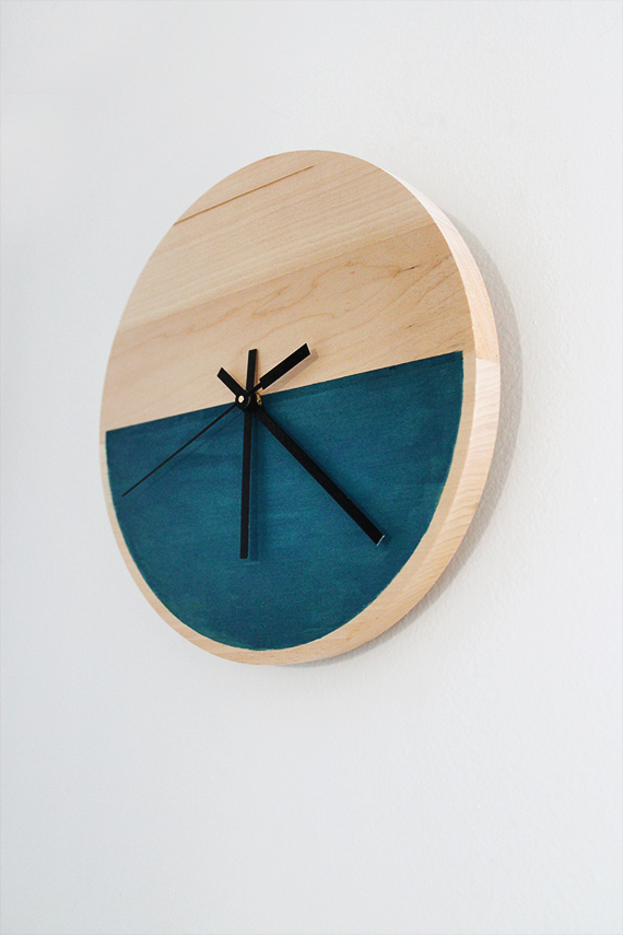 color block clock by almost makes perfect