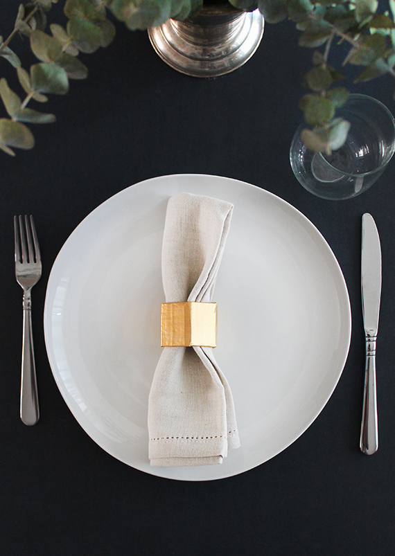 diy geo napkin rings