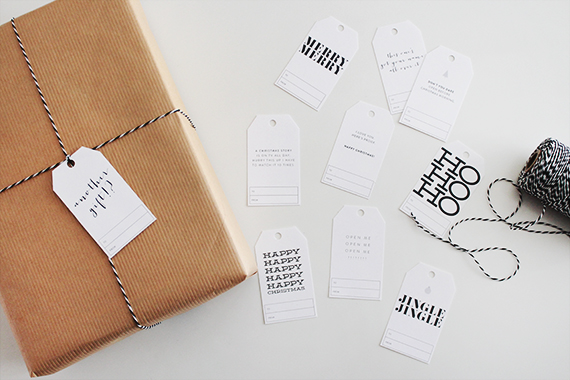 free holiday gift tags - almost makes perfect
