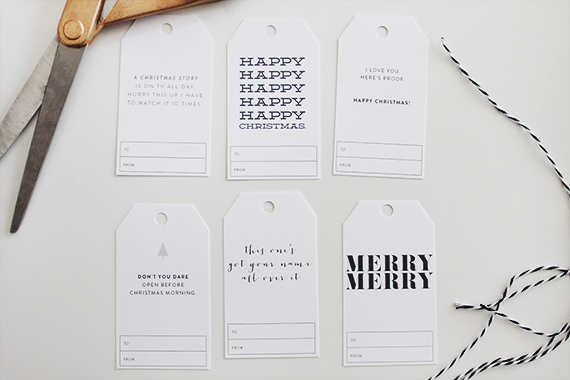 Editable Christmas Gift Tags for Students for Holiday Party with