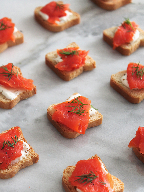 smoked salmon bites // almost makes perfect