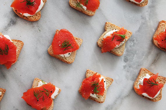 smoked salmon bites