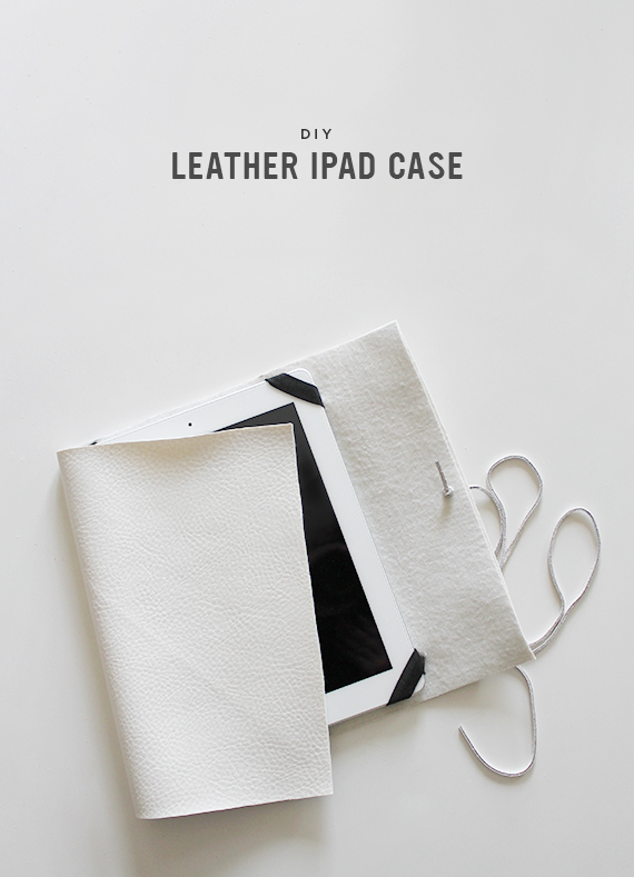 diy leather ipad case // almost makes perfect