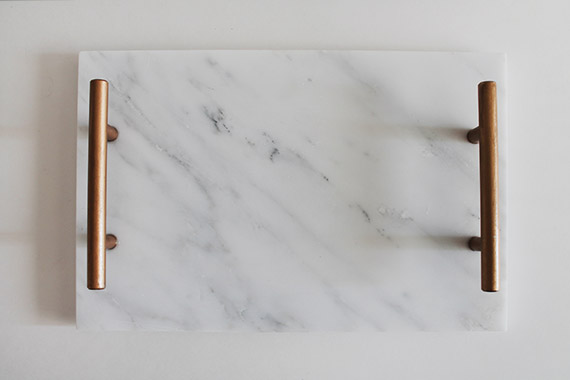 diy marble tray by almost makes perfect