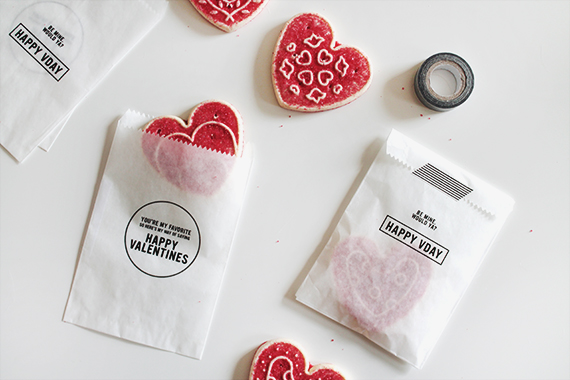 diy valentines treat bags