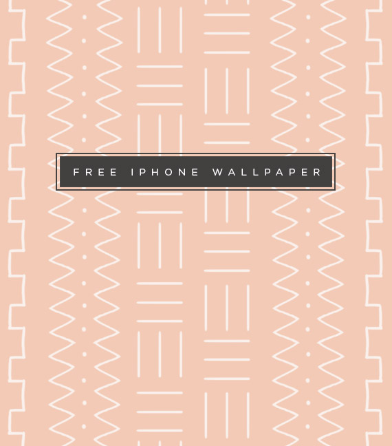 free mudcloth iphone wallpaper // almost makes perfect