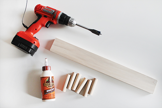 diy dowel coat rack