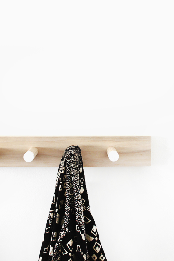 diy simple wood coat rack – almost makes perfect