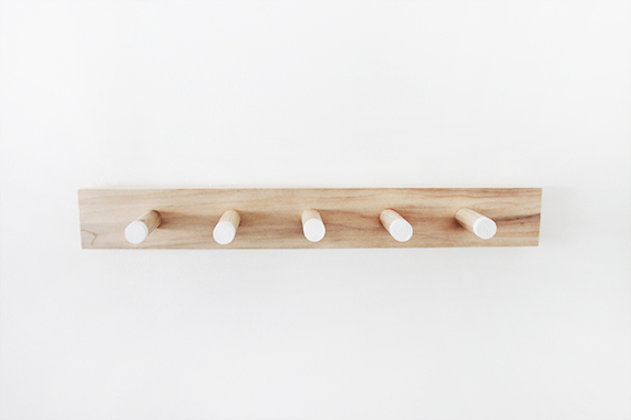 Simple wood coat rack new arrivals