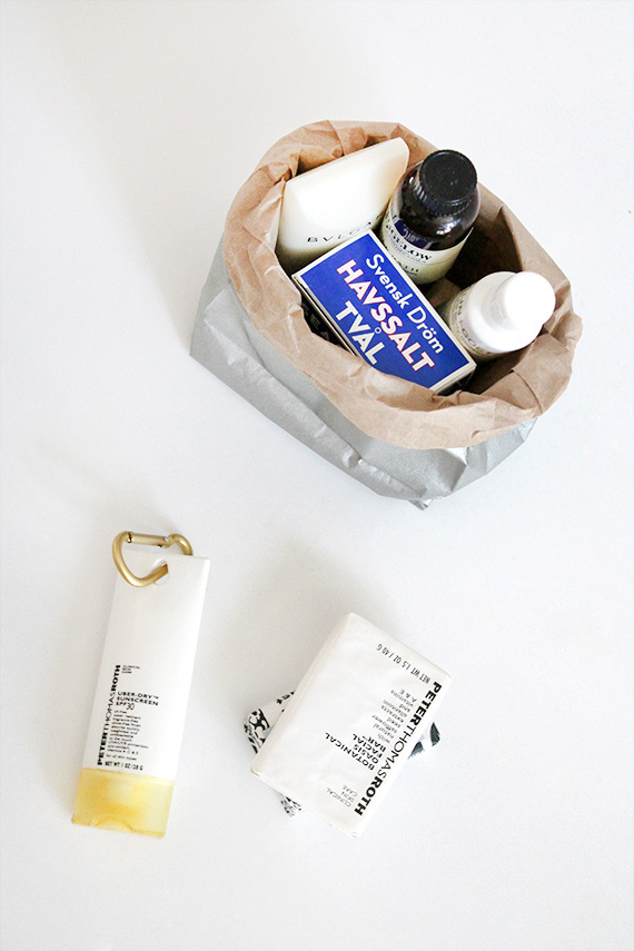 diy metallic sack | almost makes perfect