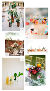 wedding stuff : modern floral centerpieces