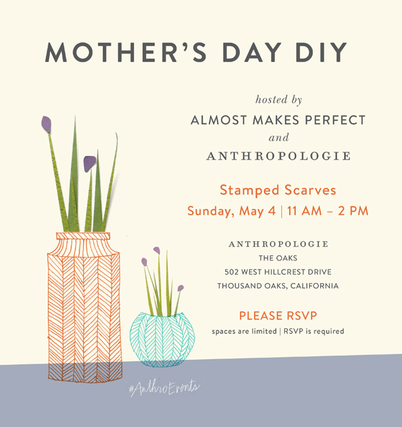 mothers day diy event at anthropologie