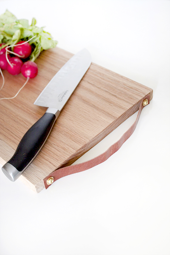 How to Add a Leather Handle to a Cutting Board