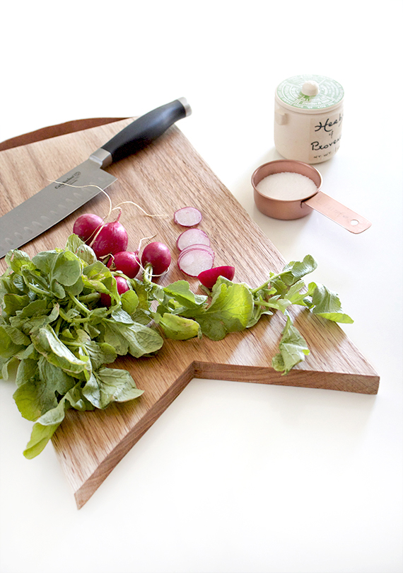 Cutting board craft: Update with leather trim- Chatelaine