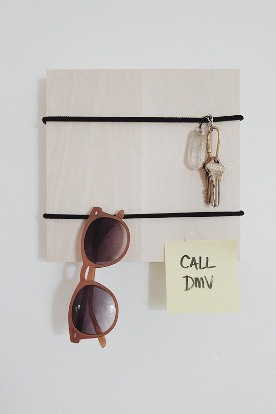 5 minute diy | entryway organizer