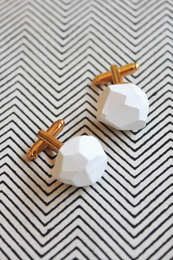 diy geo cufflinks