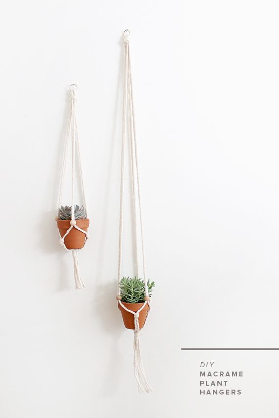 macrame plant hanging | almost makes perfect