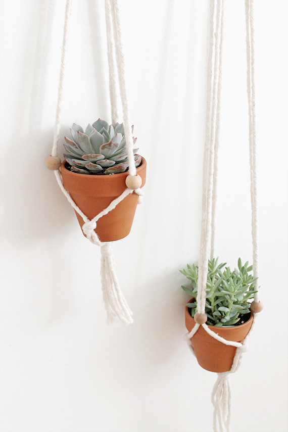 macrame plant hanging   | almost makes perfect
