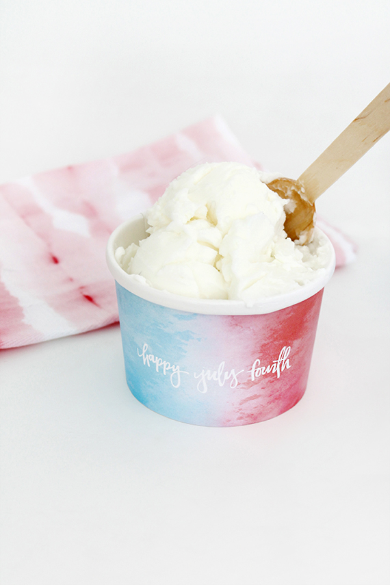 printable july 4th ice cream cups  | almost makes perfect
