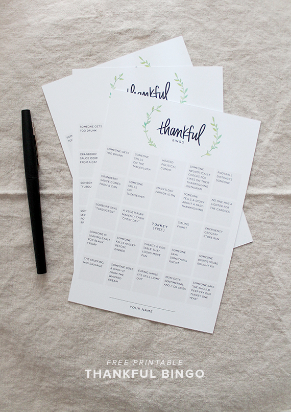 free printable | thanksgiving bingo | almost makes perfect