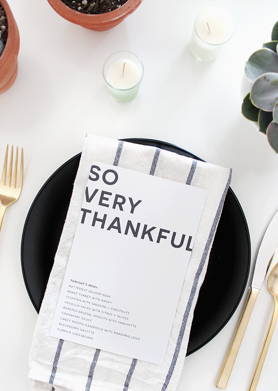 thanksgiving menu printables | almost makes perfect