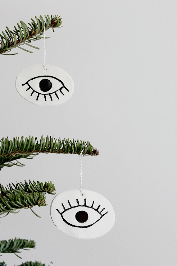 diy eye ornaments  | almost makes perfect