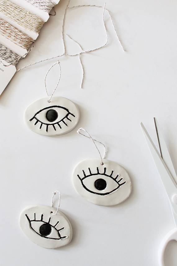 diy eye ornaments | almost makes perfect