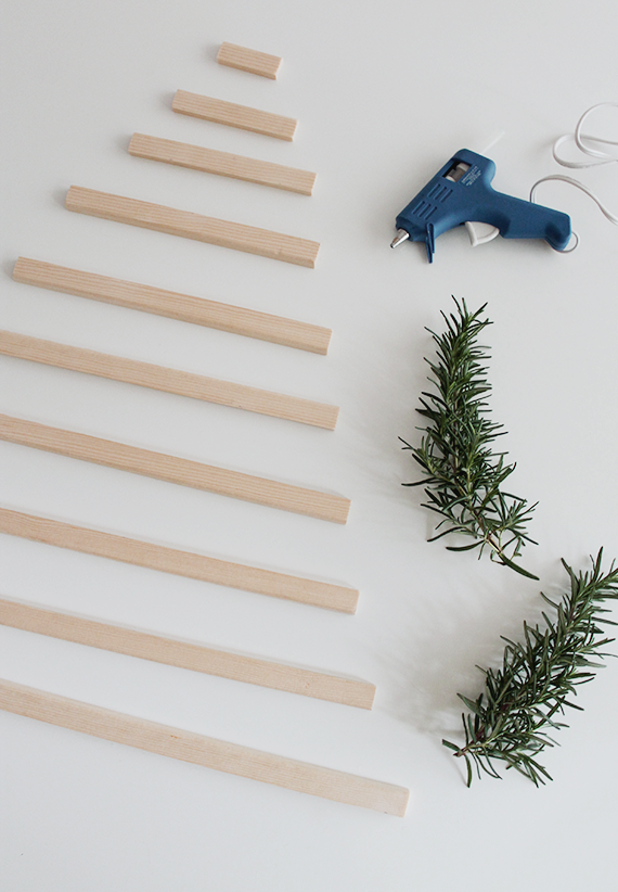 modern hanging christmas tree | almost makes perfect