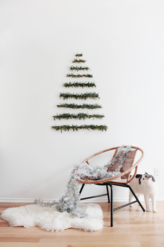 modern wall hanging christmas tree | almost makes perfect