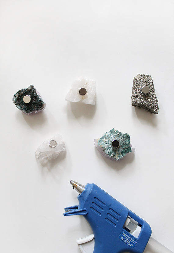 diy raw crystal magnets  | almost makes perfect