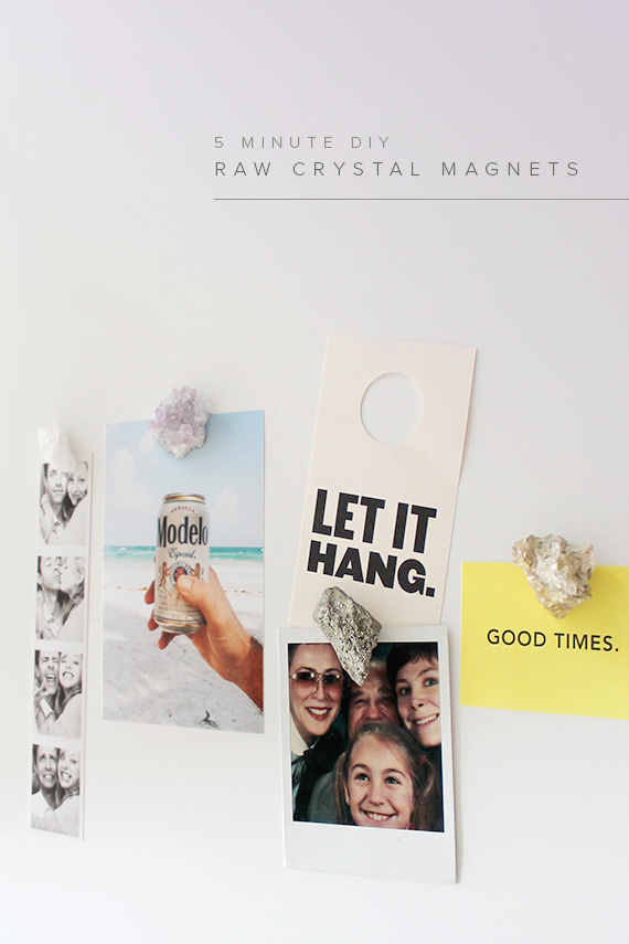 diy raw crystal magnets | almost makes perfect