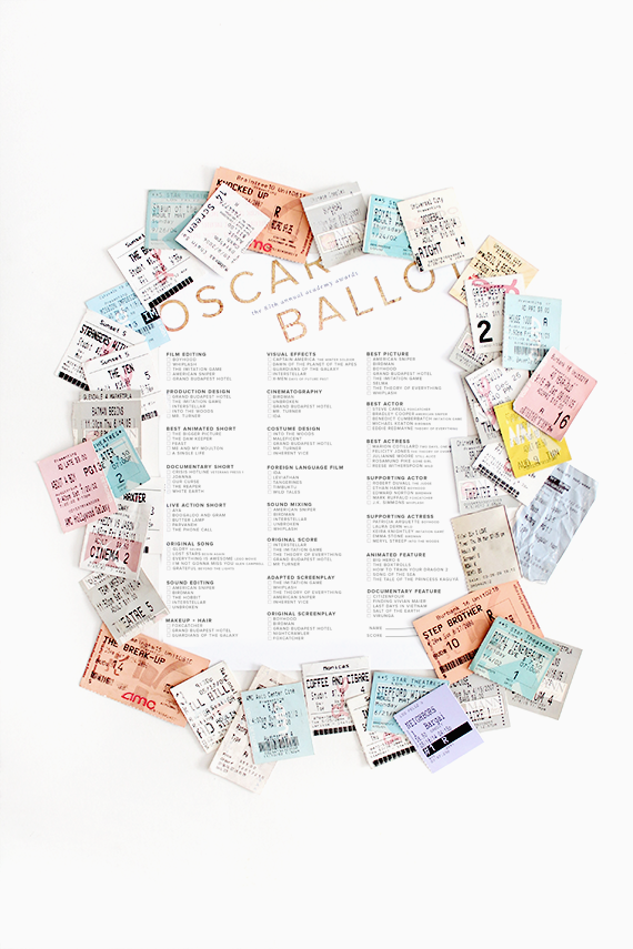 printable 87th oscar ballots | almost makes perfect