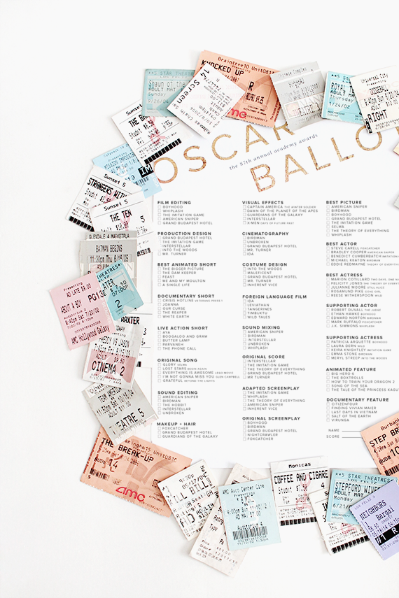 printable 87th oscars ballots | almost makes perfect