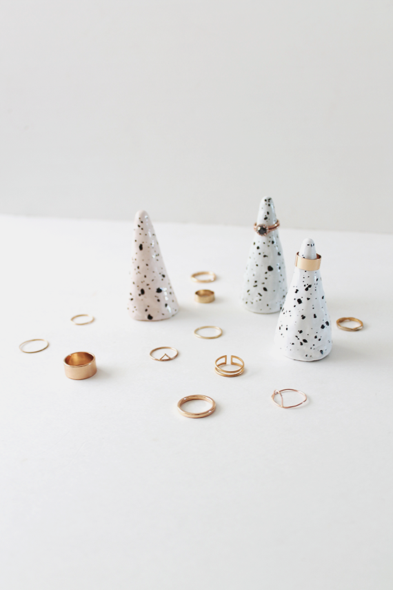 DIY faux ceramic ring cones | almost makes perfect