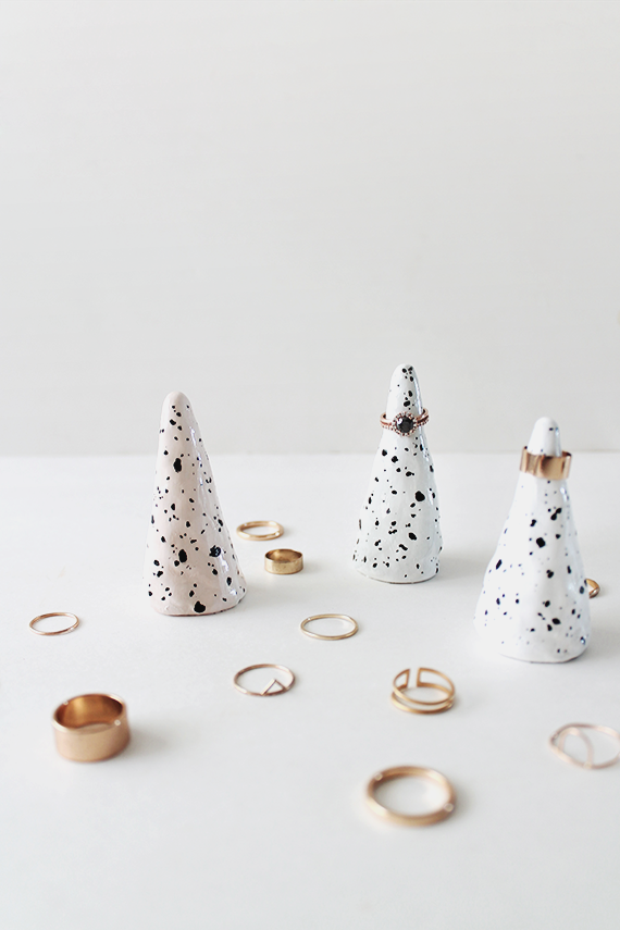 DIY faux ceramic ring cones | almost makes perfect