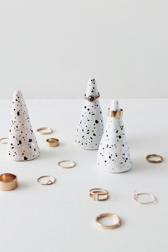 DIY faux ceramic ring cones |  almost makes perfect