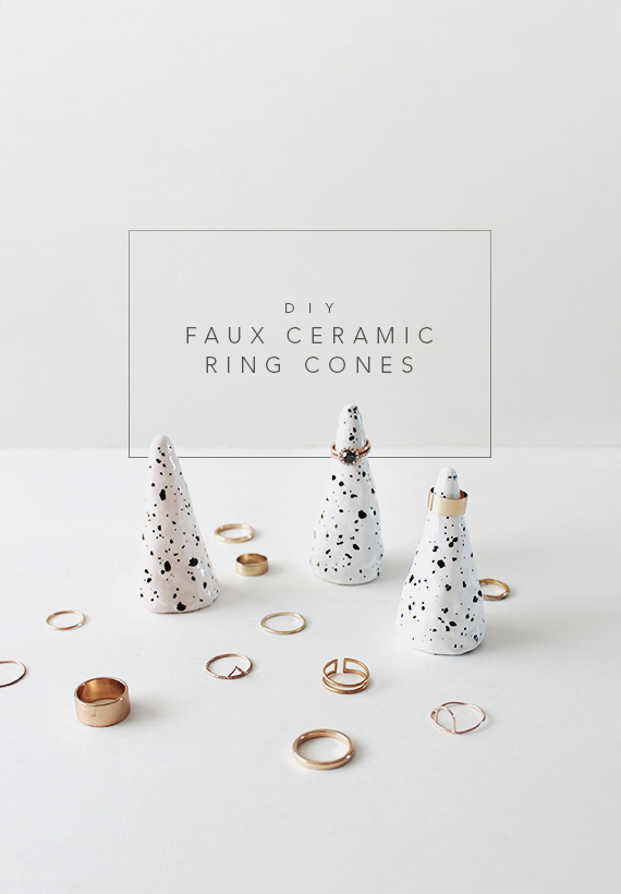 DIY faux ceramic ring cones | almost makes perfect