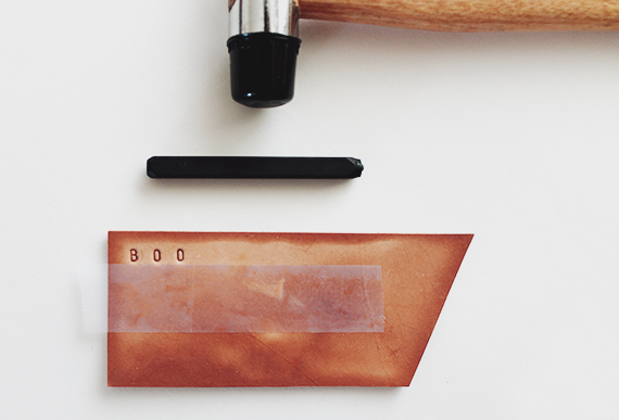 diy leather luggage tags | almost makes perfect